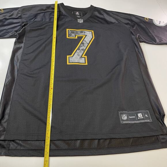 Pittsburgh Steelers Ben Roethlisberger 7 Special Issue Reebok Black Jersey XL - Picture 5 of 7
